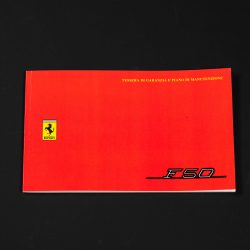 F50 Warranty Card and Maintenance Plan Booklet