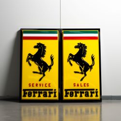 Ferrari Sales and Service Signs